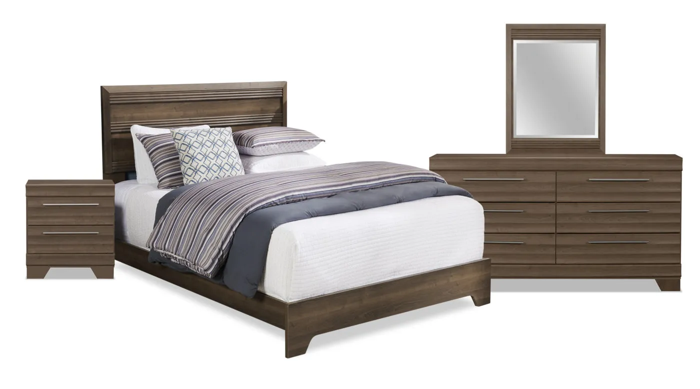 Odense 6-Piece Queen Bedroom Set - Grey