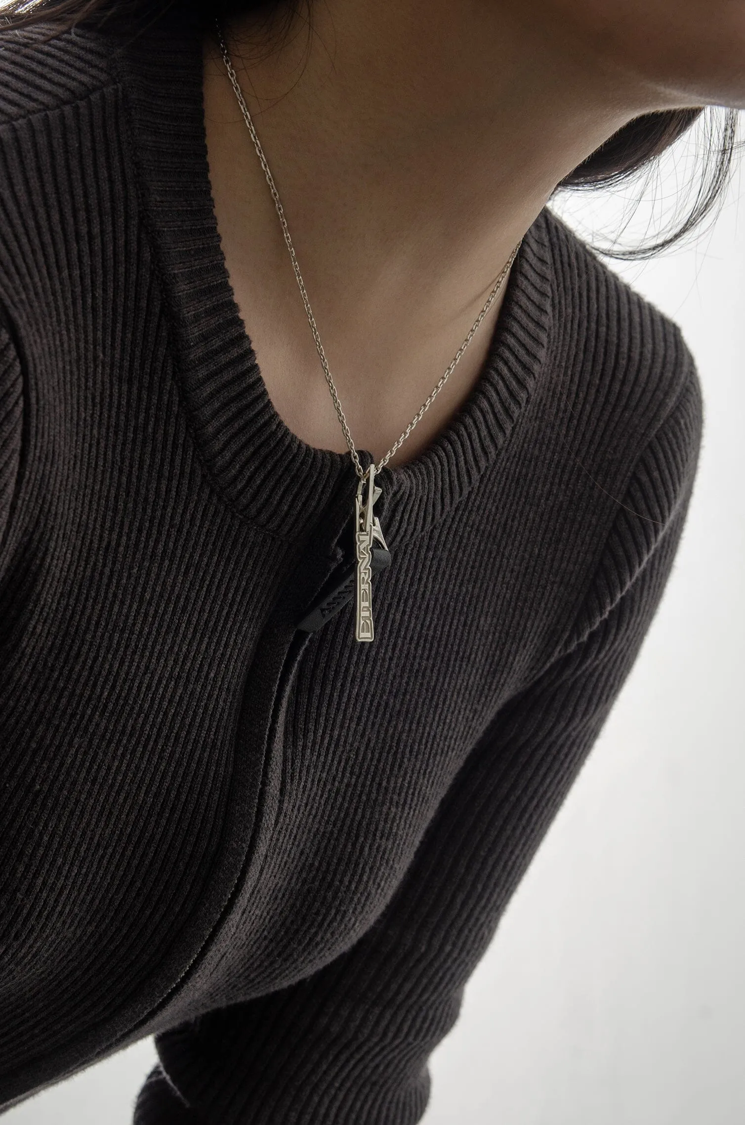 Odyssey Plaque Vertical Necklace