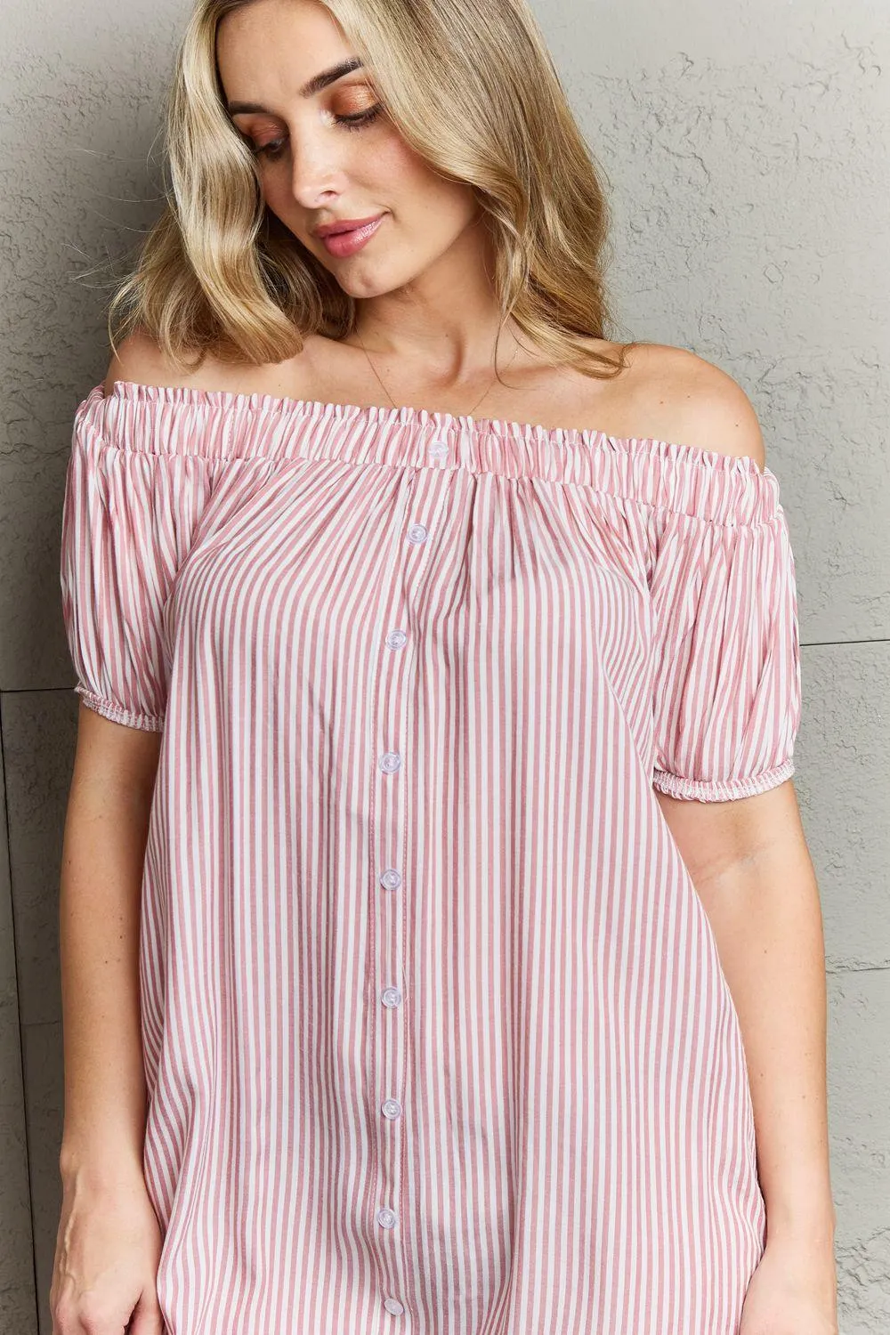 Off The Shoulder Mini Dress