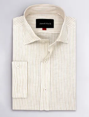 OFF-WHITE STRIPE LINEN SHIRT