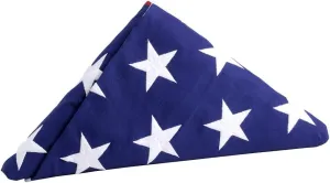 Official US Flag - 5x9.5 FT, Heavy Duty Cotton, Made in USA