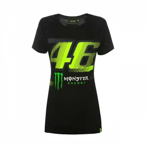 Official VR46 Womens Monza T-Shirt - Black