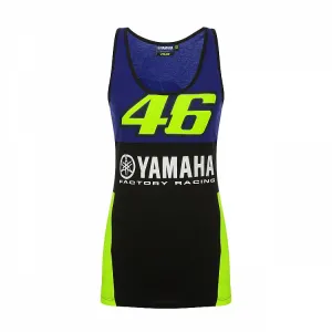 Official VR46 Womens Yamaha Racing Tank Top - Blue / Black