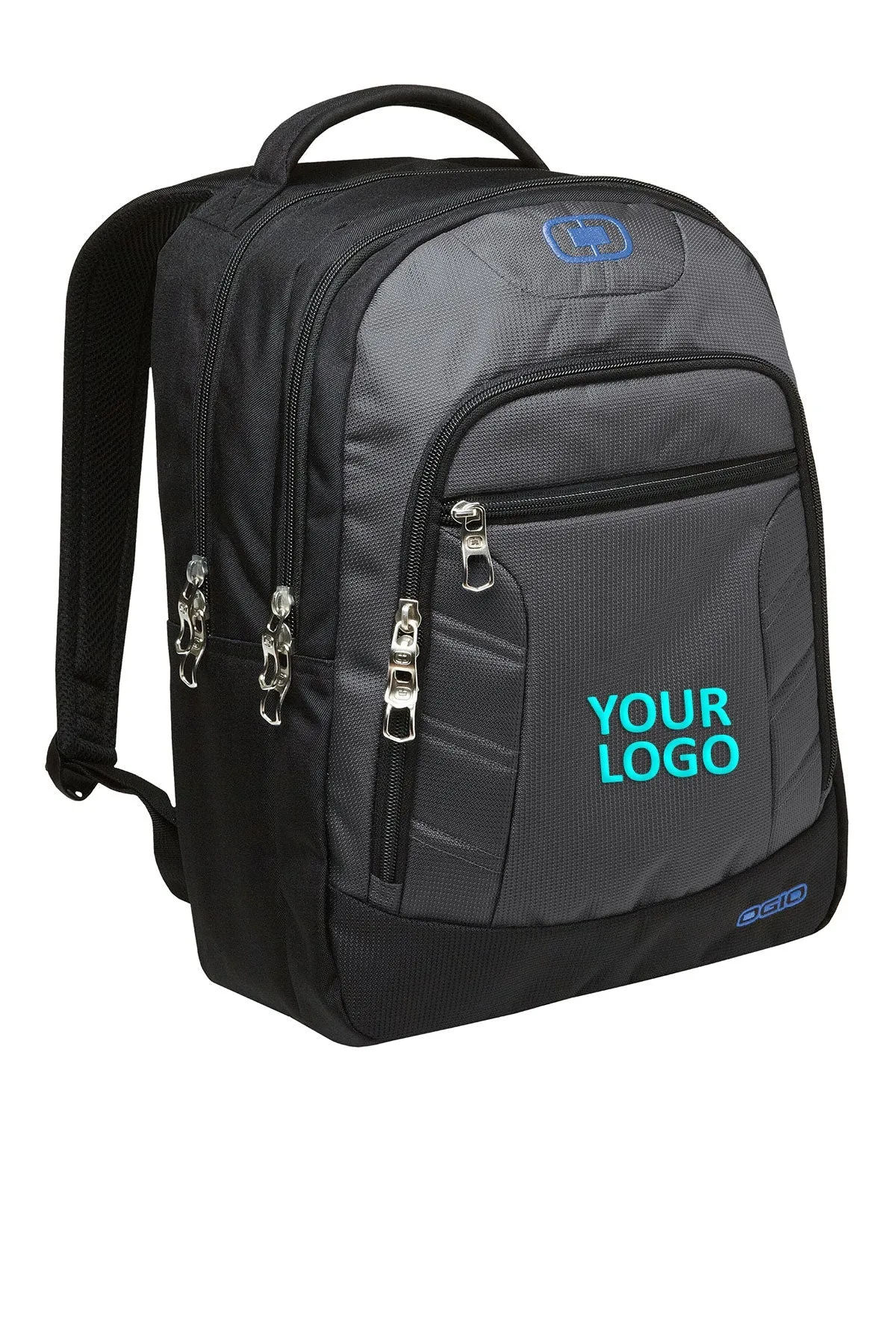 OGIO Colton Customzied Backpacks, Diesel Grey/Electric Blue