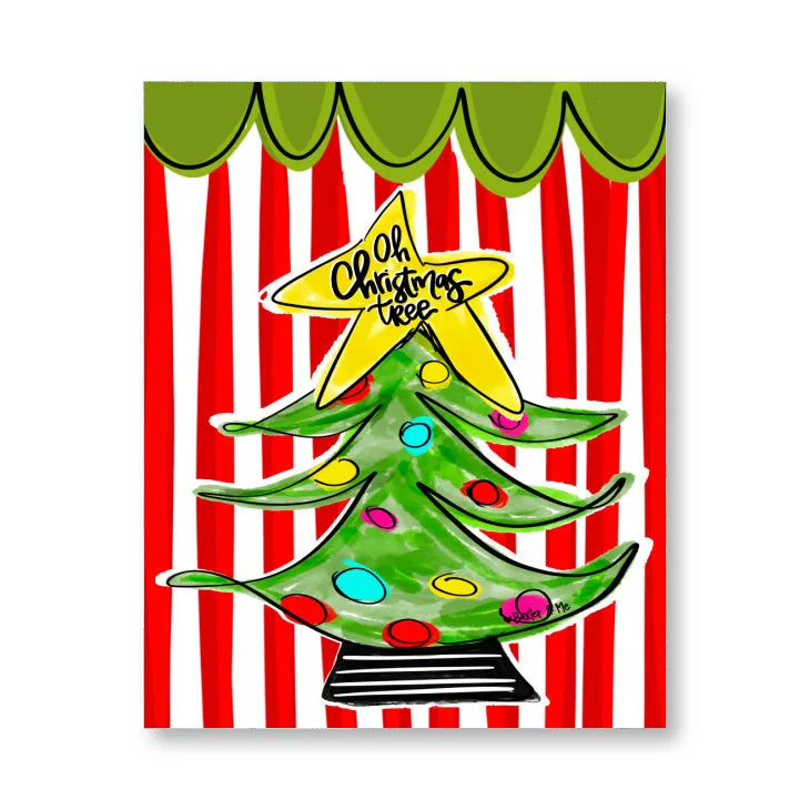 Oh Christmas Tree Wrapped Canvas