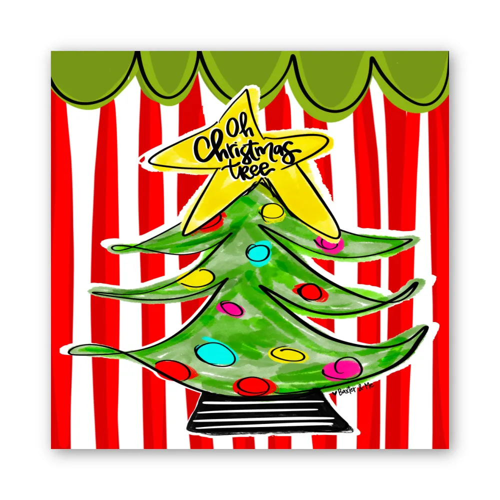 Oh Christmas Tree Wrapped Canvas