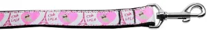 Oh La La Paris Nylon Dog Leash 5-8 Inch Wide 6ft Long