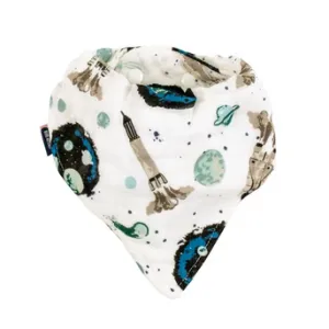 Oh So Soft Muslin Bandana Bib - Space