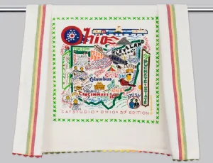 OHIO DISH TOWEL BY CATSTUDIO