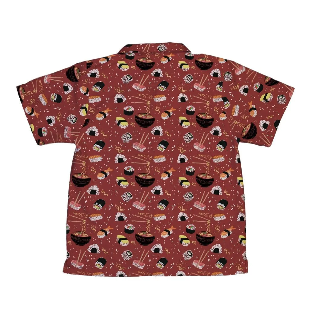 Oishi Sushi Red Youth Hawaiian Shirt