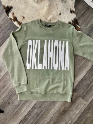 Oklahoma Long Sleeve Tee Olive