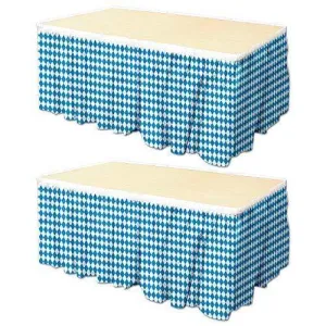 Oktoberfest Decorative Table Skirts Set of 2 (29 in x 14 ft)