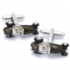 Old Race Car Brown Cufflinks