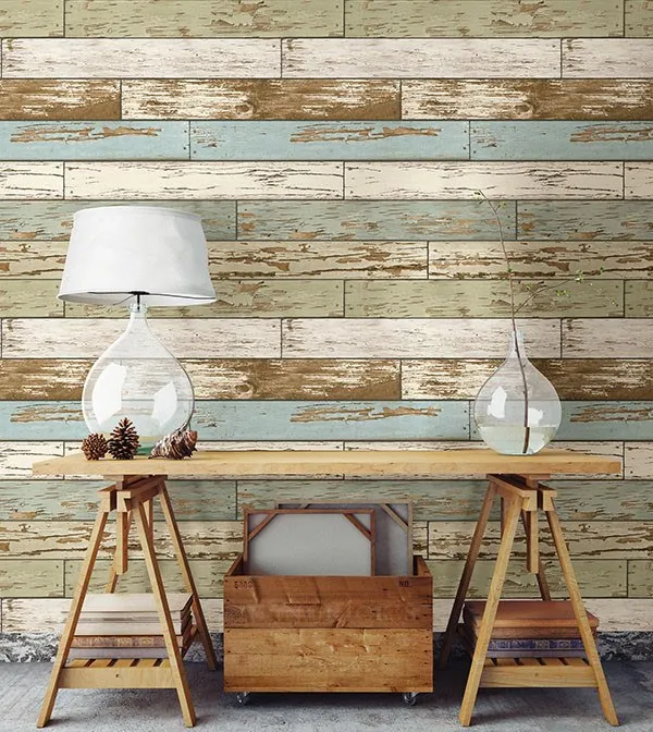 Old Salem Vintage Wood Peel and Stick Wallpaper