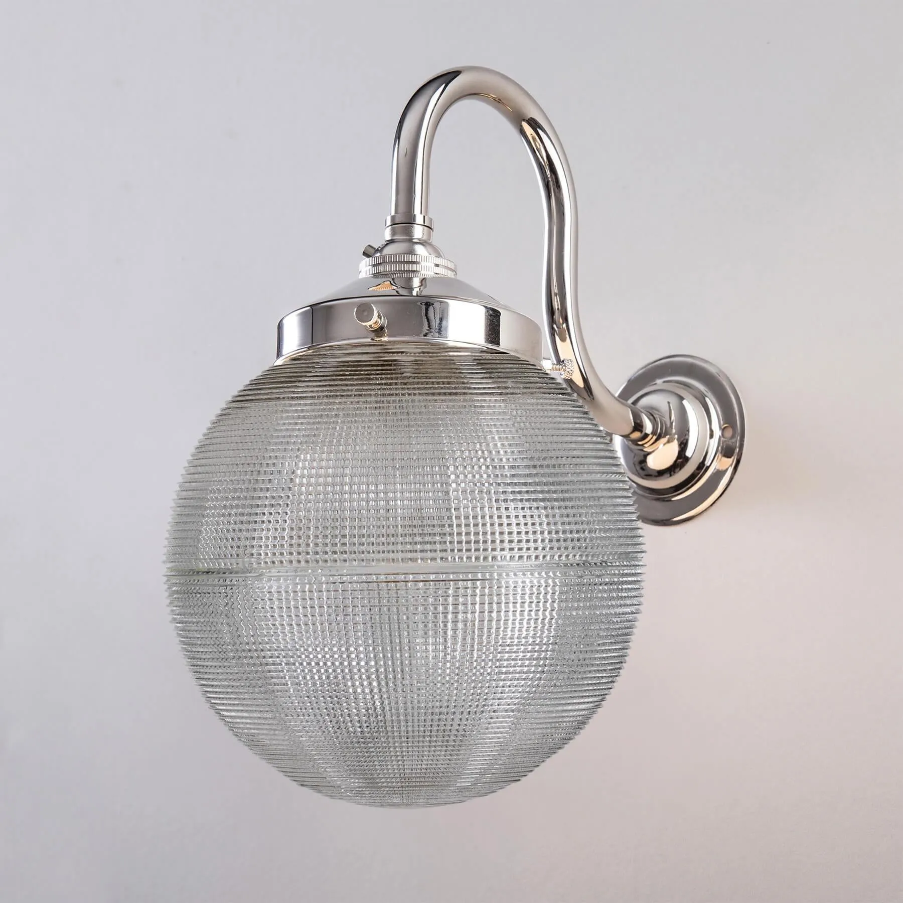 Old School Electric Prismatic globe wall light