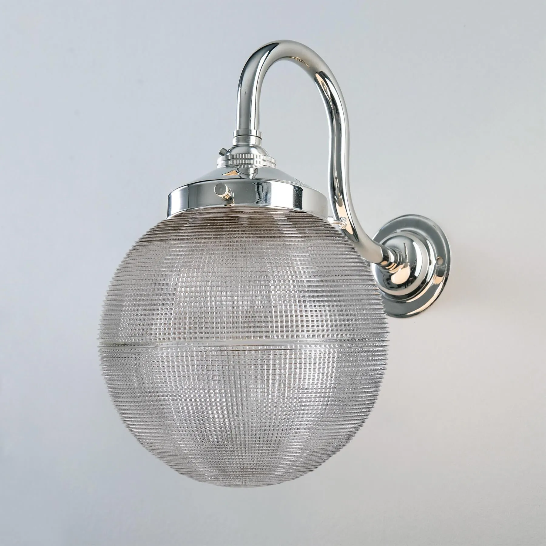 Old School Electric Prismatic globe wall light