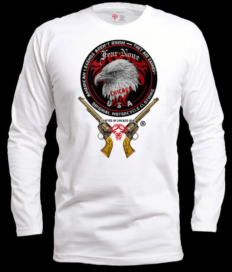 Old School Men's Eagle Head & Guns Rider