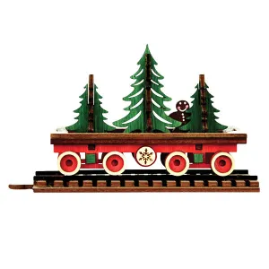 Old World Christmas Santa’s North Pole Express Flat Car Ornament