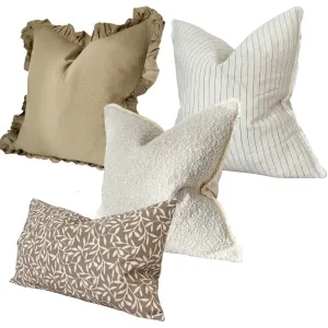 Olive & Boucle Cushion Collection