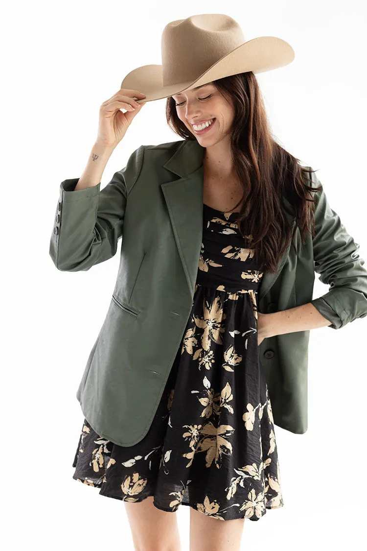 Olive Button Up Jacket