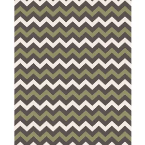 Olive, Cream & Gray Chevron Printed Backdrop