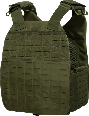 Olive Drab Regular Laser Cut MOLLE Plate Carrier Vest