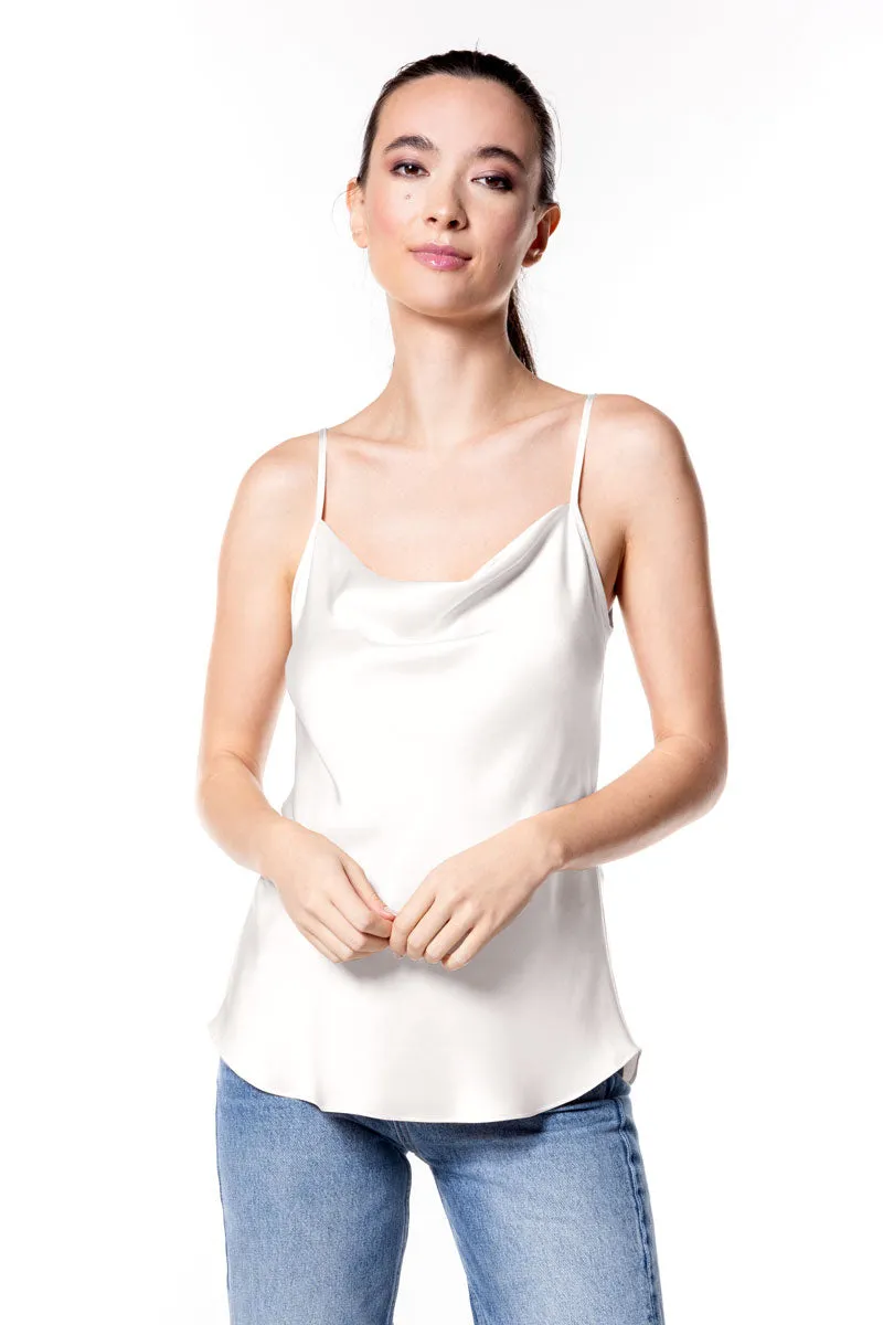 Olive Draped Front Camisole