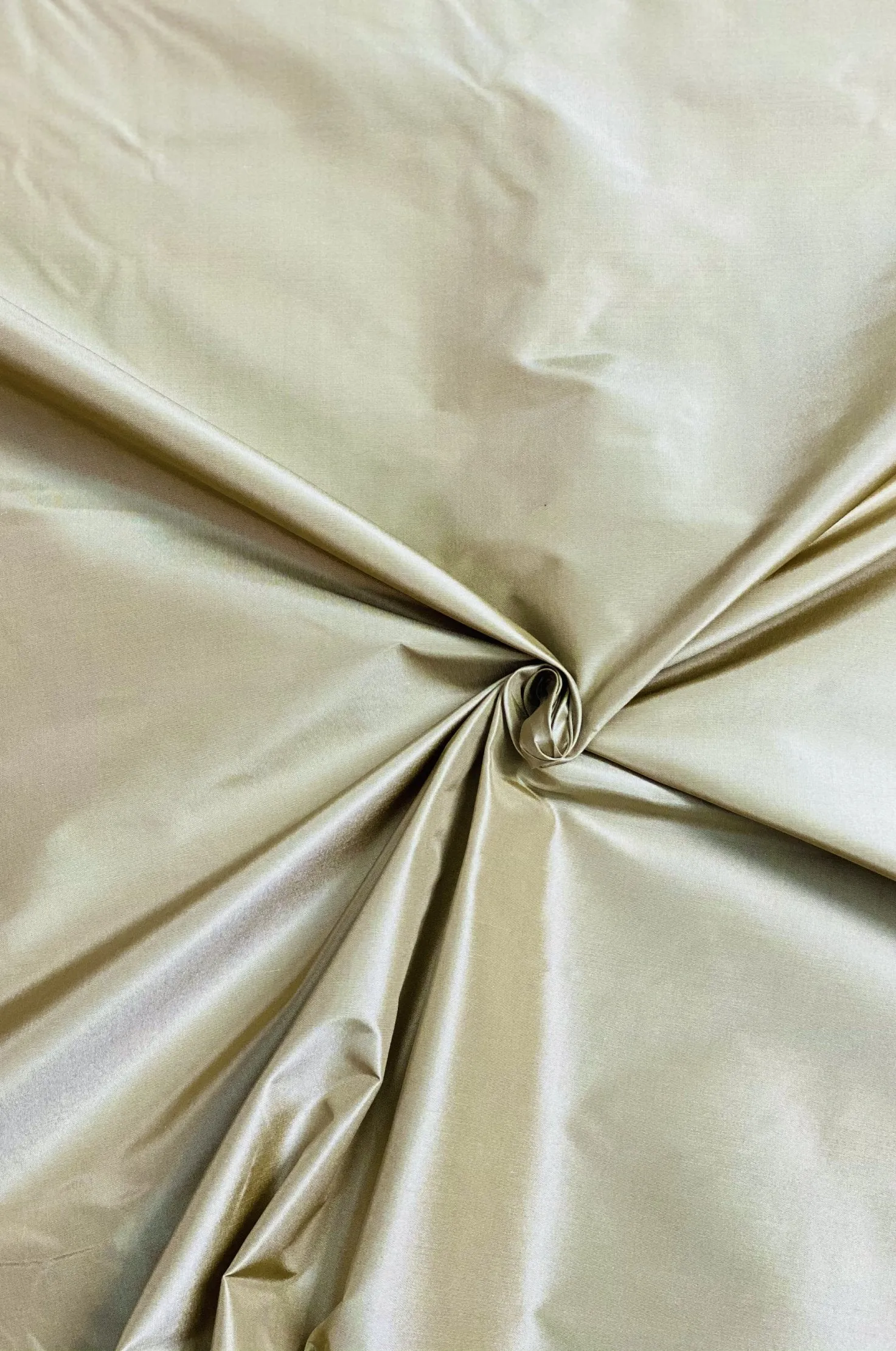 Olive Gold Taffeta Silk Fabric