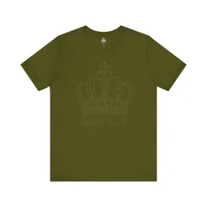 Olive Green - Unisex Jersey Short Sleeve T Shirt - Olive Green Royal T