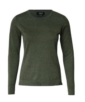 Olive Melange - Women’s Brighton – elegant round neck