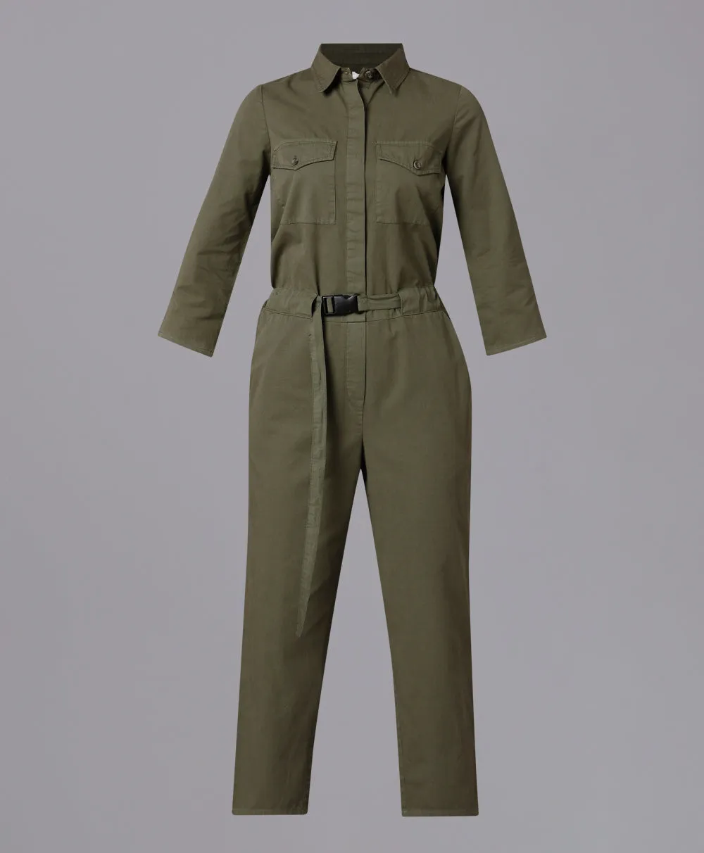 Olive Straight Leg Jumpsuit