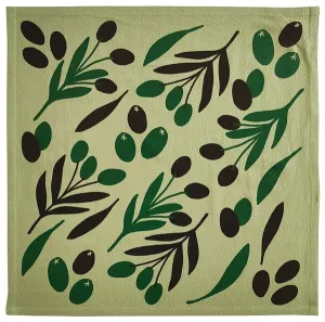 Olive Toss On Sage Green