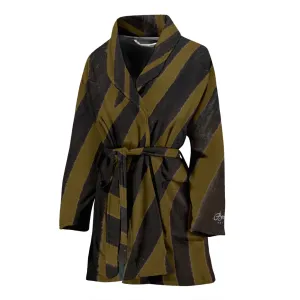 Olive Zebra Bath Robe - Women