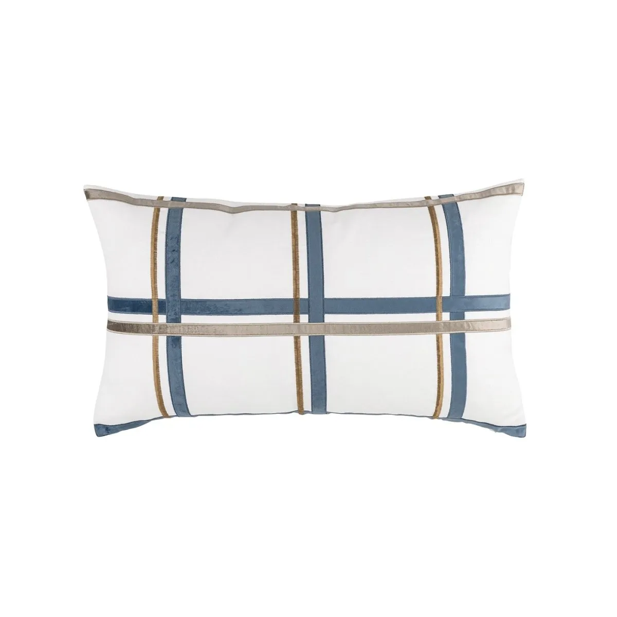 Oliver Smokey Blue & Fawn Large Pillow by Lili Alessandra