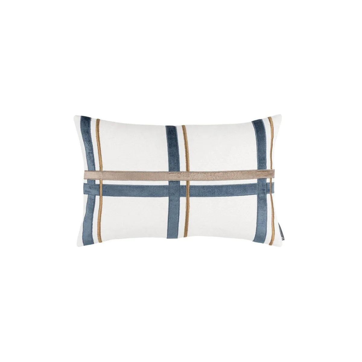 Oliver Smokey Blue Fawn Small Pillow by Lili Alessandra