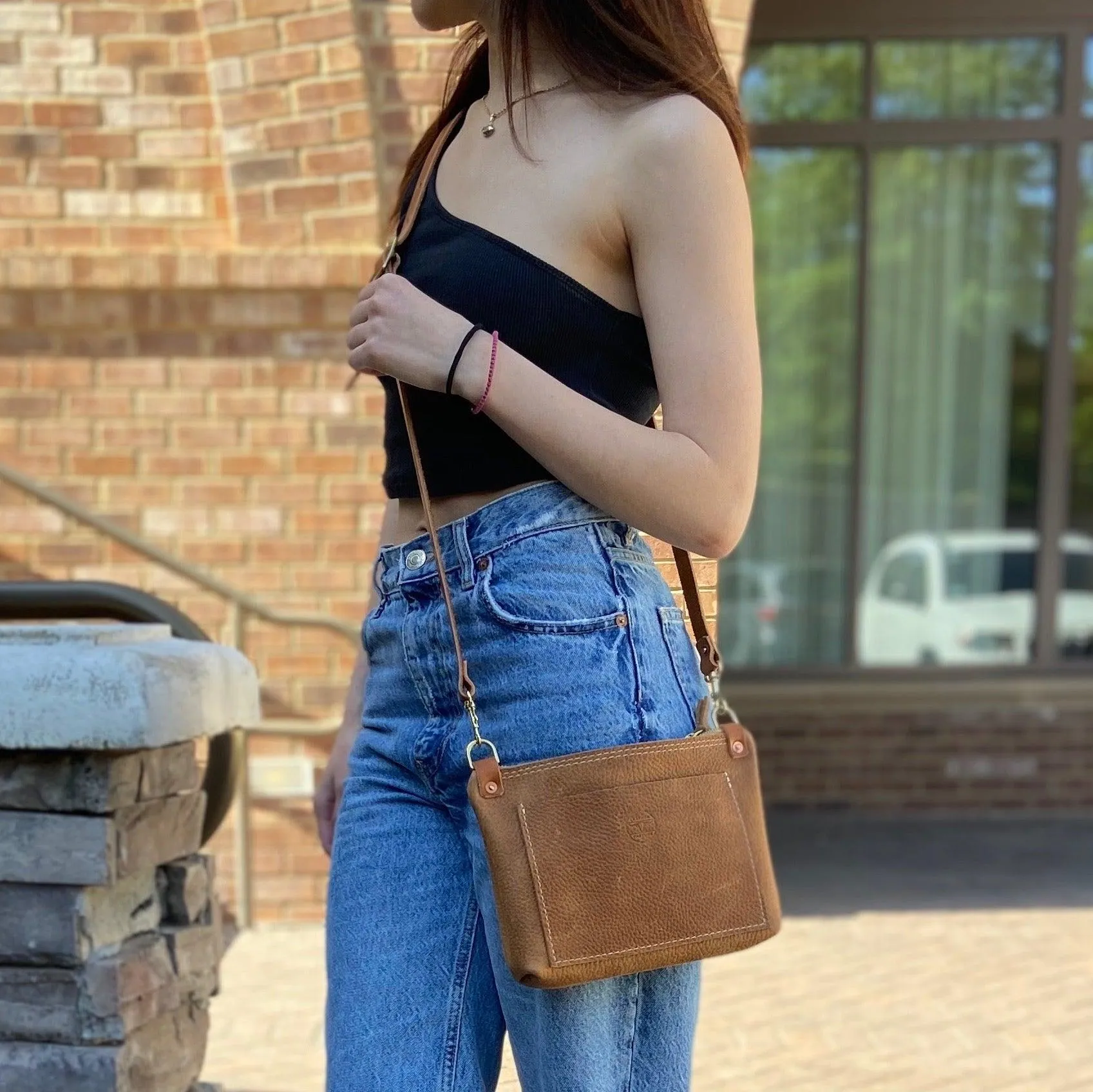 Olivia Leather Crossbody Bag