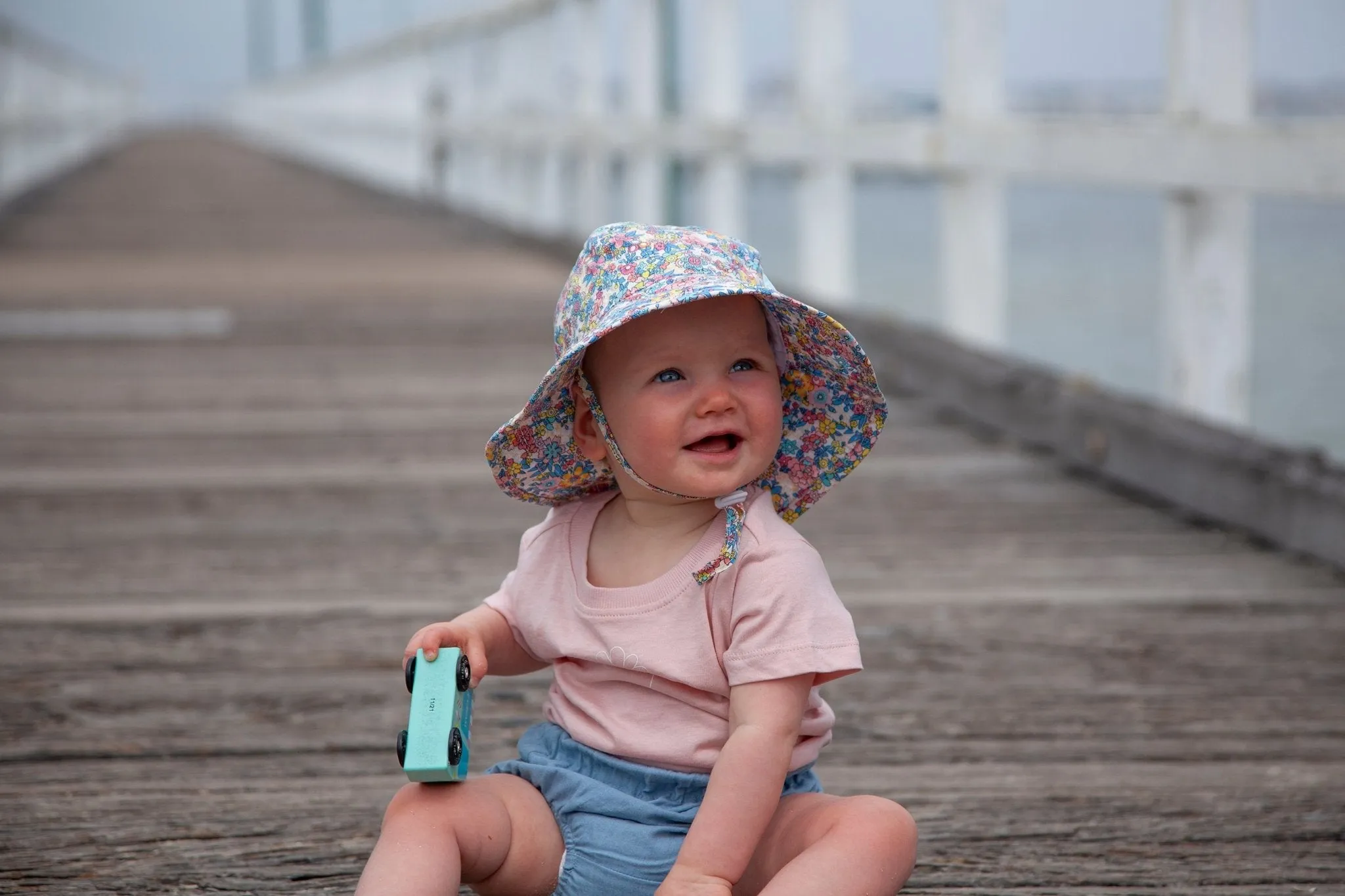 Olivia Wide Brim Infant Sunhat