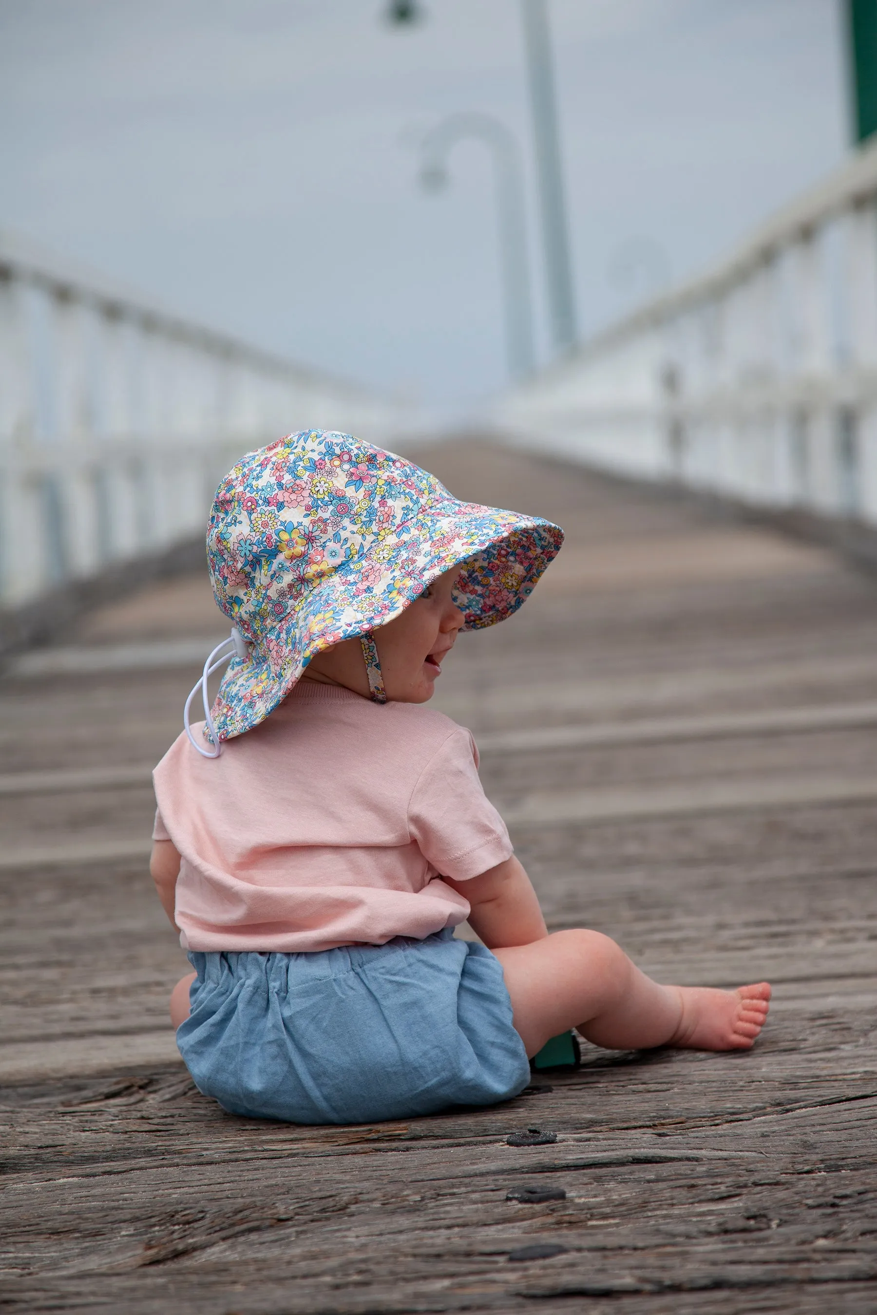 Olivia Wide Brim Infant Sunhat