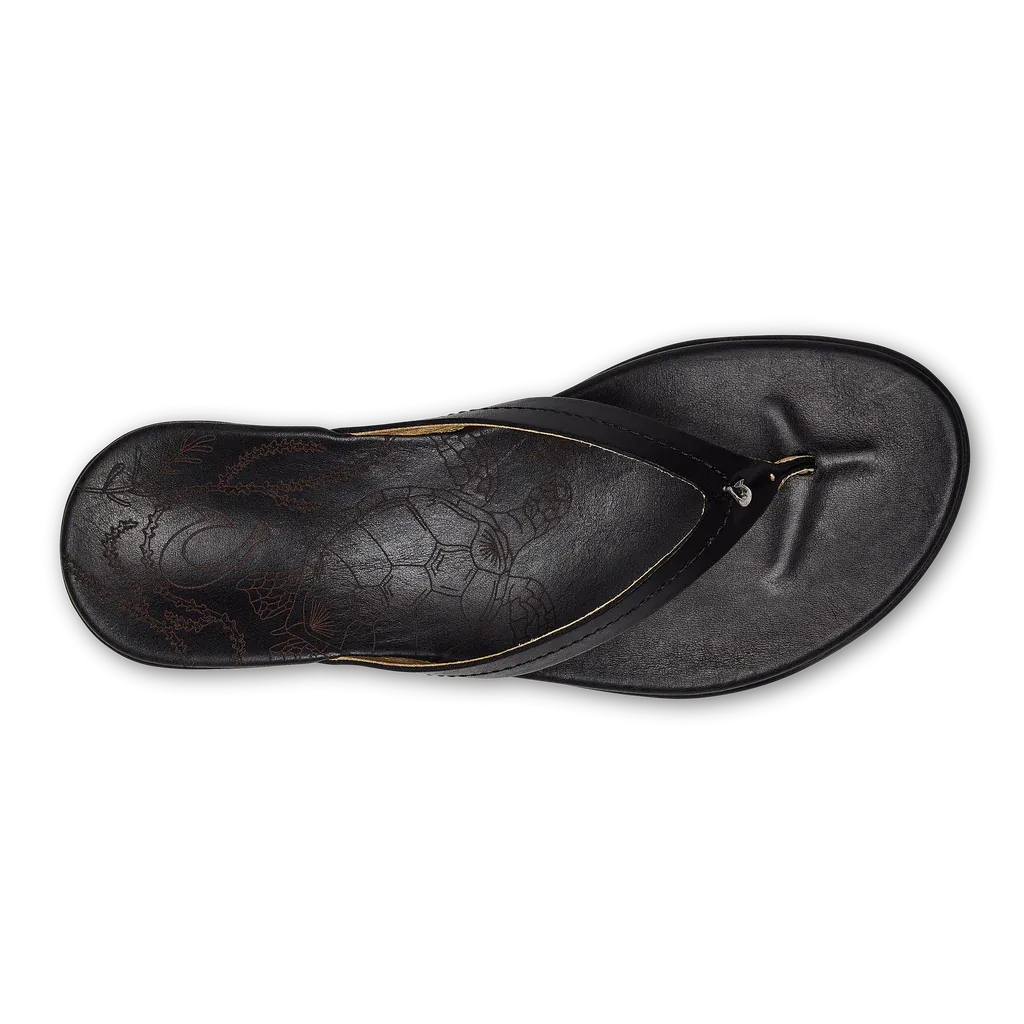 Olukai Honu Sandal - Black / Black