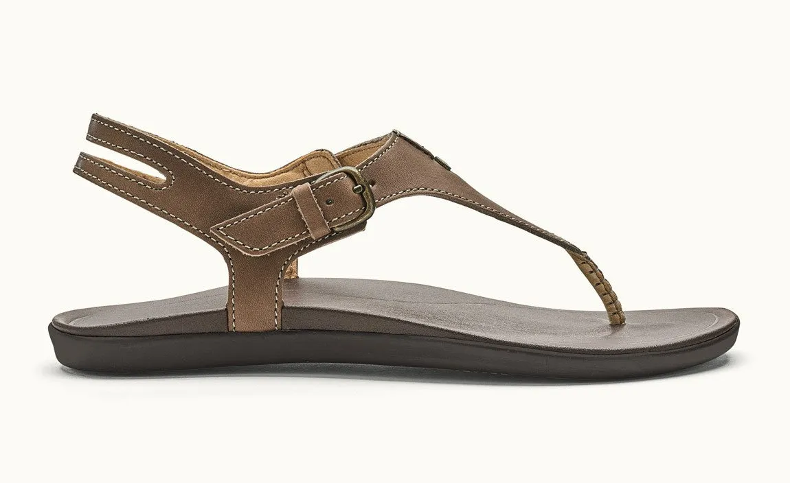 Olukai Women's 'Eheu Sandal/Clay-Dark Java