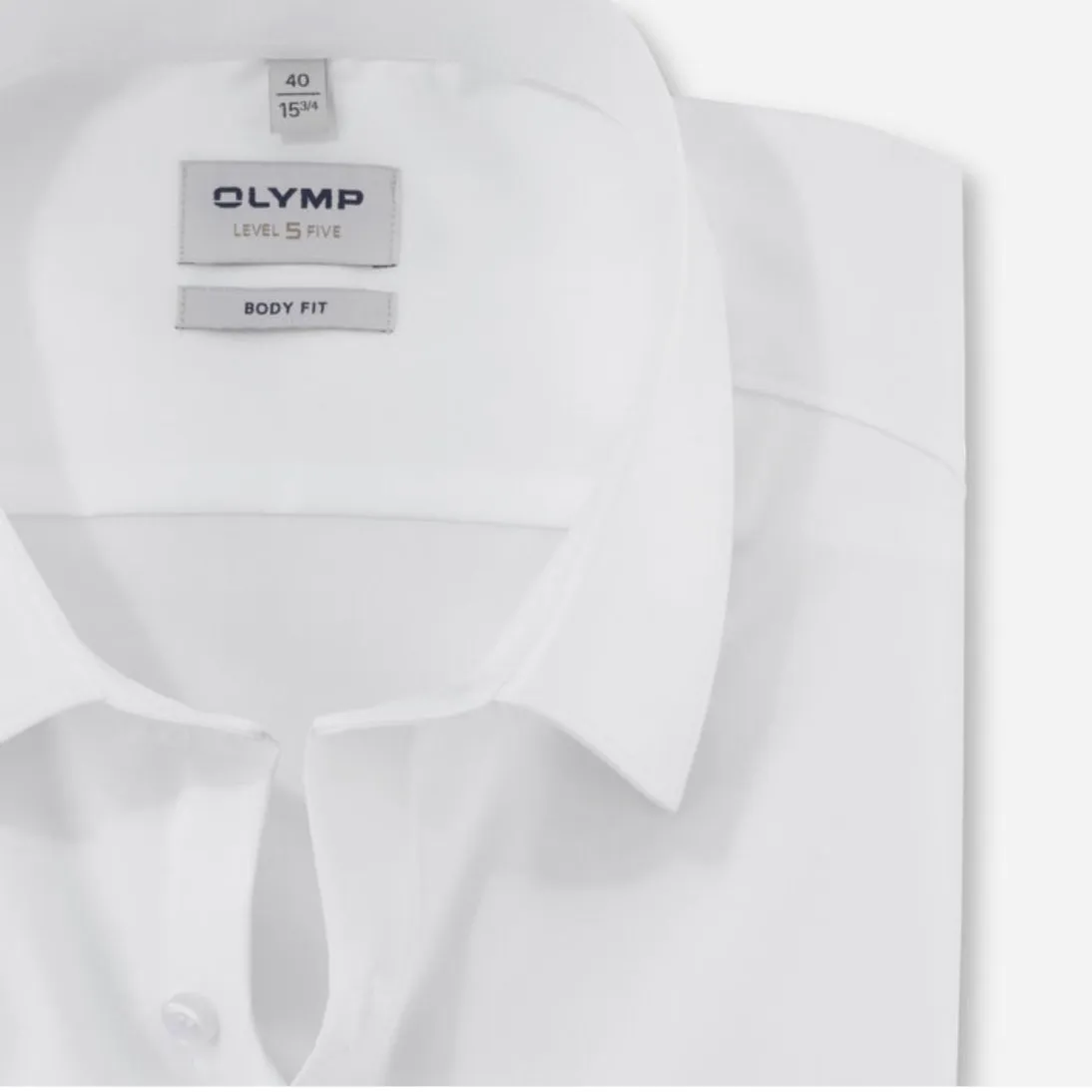 OLYMP LEVEL FIVE BODY FIT COTTON STRETCH SLIM FIT FORMAL SHIRTS WHITE 6090