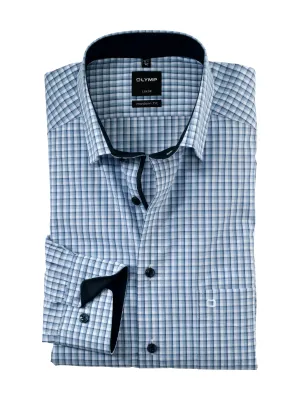 OLYMP - Modern Fit, Fashion Check Shirt (Size 42 Only)