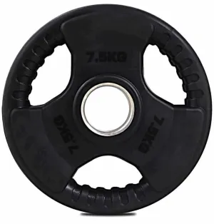 Olympic 2" Tri-Grip Rubber Encased Weight Plate 10kg - Black