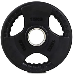 Olympic 2" Tri-Grip Rubber Encased Weight Plate 1.25kg - Black