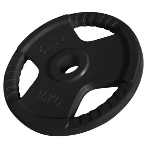 Olympic Rubber-Coated Tri-Grip Weight Plate 10KG