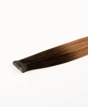 Ombre Brown, 18" Ultra Slim Tape-In Extensions, #R34