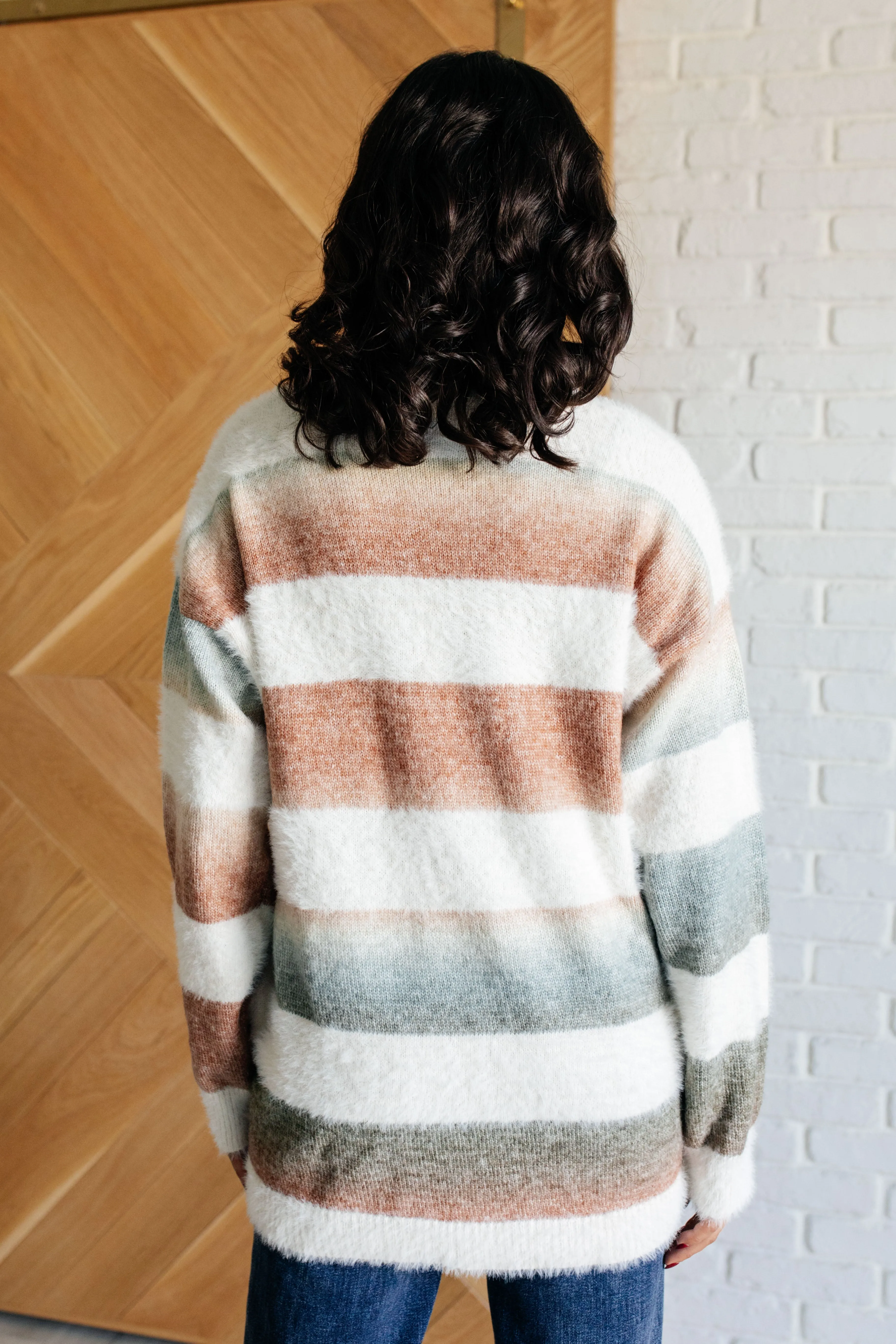 Ombre Feelings Striped Cardigan - 10/15