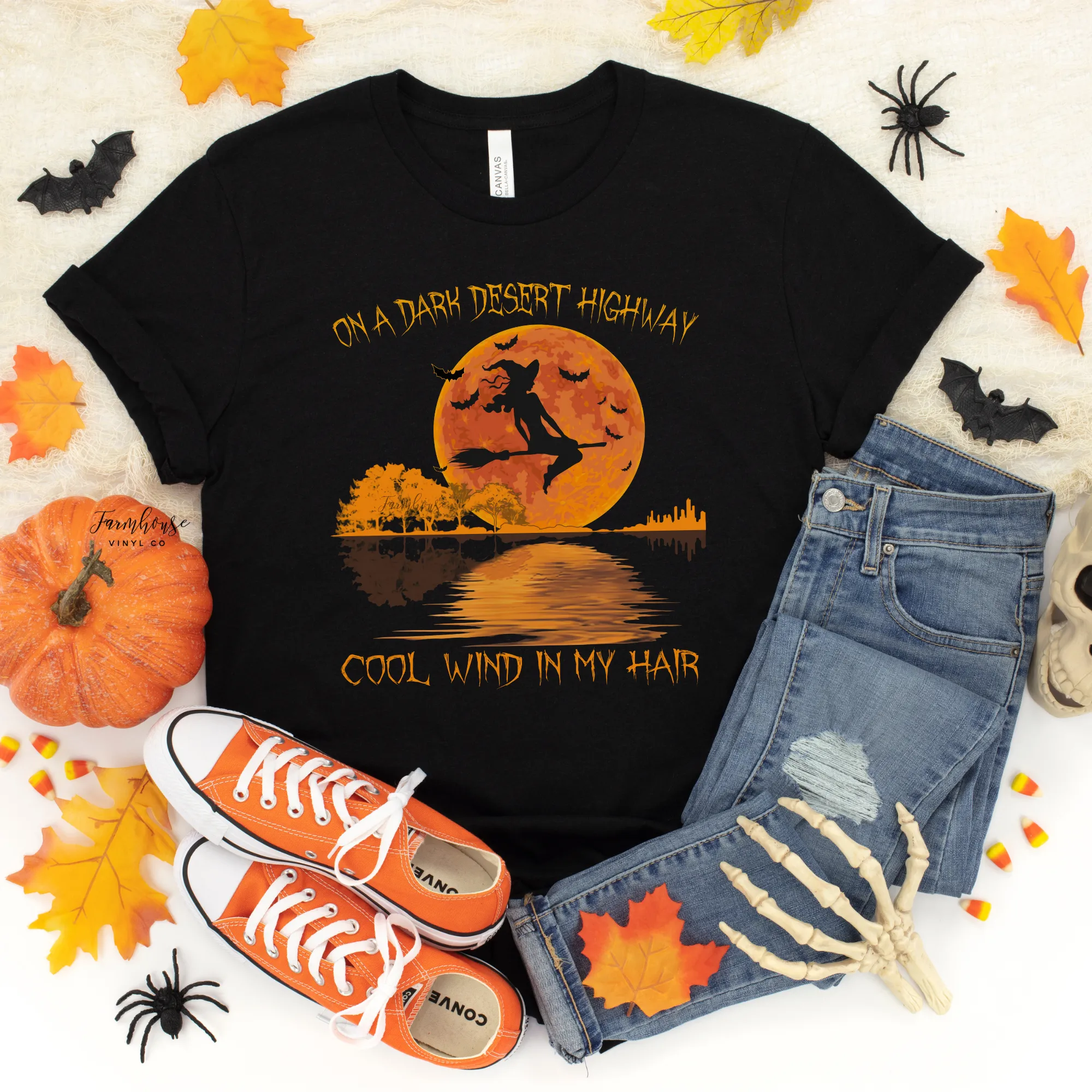 On A Dark Desert Highway Cool Wind In My Hair Witch Shirt