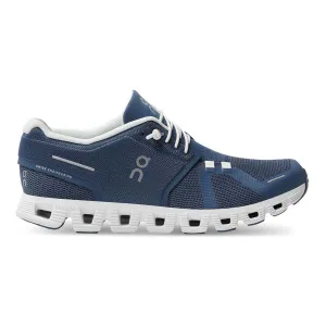 On Running Women's Cloud 5 Running Shoe - Denim / White