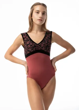 ON SALE Darling Pinch Front Tank Leotard (Sangria)